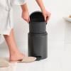 Poubelle à pédale NEWICON 5 l, gris confidentiel, acier, Brabantia