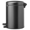 Poubelle à pédale NEWICON 5 l, gris confidentiel, acier, Brabantia