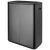 Poubelle à couvercle tactile BO TOUCH BIN 60 l, gris foncé, acier, Brabantia