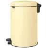 Poubelle à pédale NEWICON 20 l, jaune tendre, acier, Brabantia