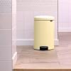 Poubelle à pédale NEWICON 20 l, jaune tendre, acier, Brabantia