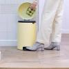 Poubelle à pédale NEWICON 20 l, jaune tendre, acier, Brabantia