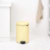 Poubelle à pédale NEWICON 20 l, jaune tendre, acier, Brabantia