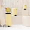 Poubelle à pédale NEWICON 20 l, jaune tendre, acier, Brabantia