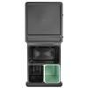Poubelle encastrable SORT & GO 2x 10 l + 1x 20 l, gris foncé / vert jade, plast, Brabantia