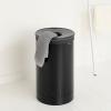 Bac à linge 60 l, noir mat, acier, Brabantia