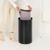 Bac à linge 60 l, noir mat, acier, Brabantia