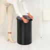 Bac à linge 60 l, noir mat, acier, Brabantia