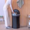 Bac à linge 60 l, noir mat, acier, Brabantia
