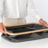 Sac à linge 40 l, noir poivre, tissu, Brabantia