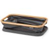 Sac à linge 40 l, noir poivre, tissu, Brabantia
