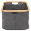 Sac à linge 40 l, noir poivre, tissu, Brabantia