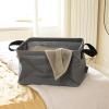 Sac à linge 35 l, poivre noir, tissu, Brabantia