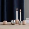 Photophore ORA 6,5 cm, brun, bois de hêtre, Stelton