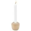 Photophore ORA 6,5 cm, brun, bois de hêtre, Stelton