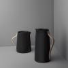 Pichet isotherme EMMA 1,2 l, pour le café, noir doux, acier inoxydable, Stelton