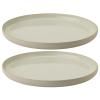 Assiette EMMA 24 cm, set de 2 pc, gris, grès, Stelton