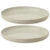 Assiette de petit-déjeuner EMMA 19 cm, set de 2 pc, gris, grès, Stelton