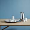 Plateau décoratif NORMAN FOSTER 46 cm, argent / or, acier inoxydable, Stelton