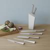 Couteau Santoku TRIGONO 18 cm, argent, acier inoxydable, Stelton