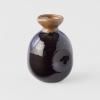 Bouteille de sake 350 ml, marron / noir, céramique, MIJ