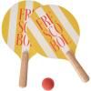 Raquettes de plage avec balle FRESCOBOL, set de 3 pc, jaune, Printworks