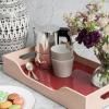 Plateau décoratif SWELL 34 cm, marron, bois, Printworks