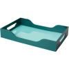 Plateau décoratif SWELL 42 cm, turquoise, bois, Printworks