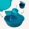 Lunchbox POKE BOWL 1,06 l, bleu, plastique, Yumbox