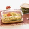 Boîte de conservation pour aliments PKV-008 650 ml, verre / bambou, Pebbly