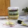 Boîte de conservation pour aliments PKV-5SRB 850 ml, set de 5 pc, verre / plastique, Pebbly