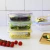 Boîte de conservation pour aliments PKV-5SRB 850 ml, set de 5 pc, verre / plastique, Pebbly