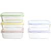 Boîte de conservation pour aliments PKV-5SRB 850 ml, set de 5 pc, verre / plastique, Pebbly
