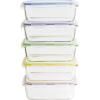 Boîte de conservation pour aliments PKV-5SRB 850 ml, set de 5 pc, verre / plastique, Pebbly