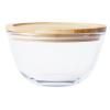 Boîte de conservation pour aliments PKV-011 770 ml, verre / bambou, Pebbly