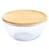 Boîte de conservation pour aliments PKV-011 770 ml, verre / bambou, Pebbly