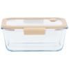 Boîte de conservation pour aliments PKV-052 460 ml, sous vide, verre, Pebbly