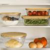 Boîte de conservation pour aliments PKV-013 2,6 l, verre / bambou, Pebbly