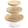 Boîte de conservation pour aliments PKV-013 2,6 l, verre / bambou, Pebbly