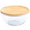 Boîte de conservation pour aliments PKV-013 2,6 l, verre / bambou, Pebbly