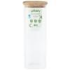Bocal de rangement PKV-007 2,2 l, verre / bambou, Pebbly