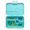 Lunchbox TAPAS XL 5 1 l, turquoise / jungle, plastique, Yumbox