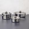 Batterie de cuisine OPUS PRIMA, set de 6 pc, argent, acier inoxydable, Ruffoni