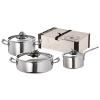 Batterie de cuisine OPUS PRIMA, set de 6 pc, argent, acier inoxydable, Ruffoni