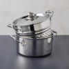 Batterie de cuisine OPUS PRIMA, set de 4 pc, argent, acier inoxydable, Ruffoni