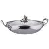 Wok OPUS PRIMA 30 cm, argent, acier inoxydable, Ruffoni