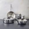 Batterie de cuisine OPUS PRIMA, set de 7 pc, argent, acier inoxydable, Ruffoni