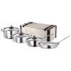 Batterie de cuisine OPUS PRIMA, set de 7 pc, argent, acier inoxydable, Ruffoni