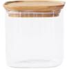 Boîte de conservation pour aliments PKV-005 800 ml, verre / bambou, Pebbly