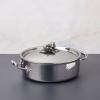 Cocotte basse OPUS PRIMA 26 cm, argent, acier inoxydable, Ruffoni
